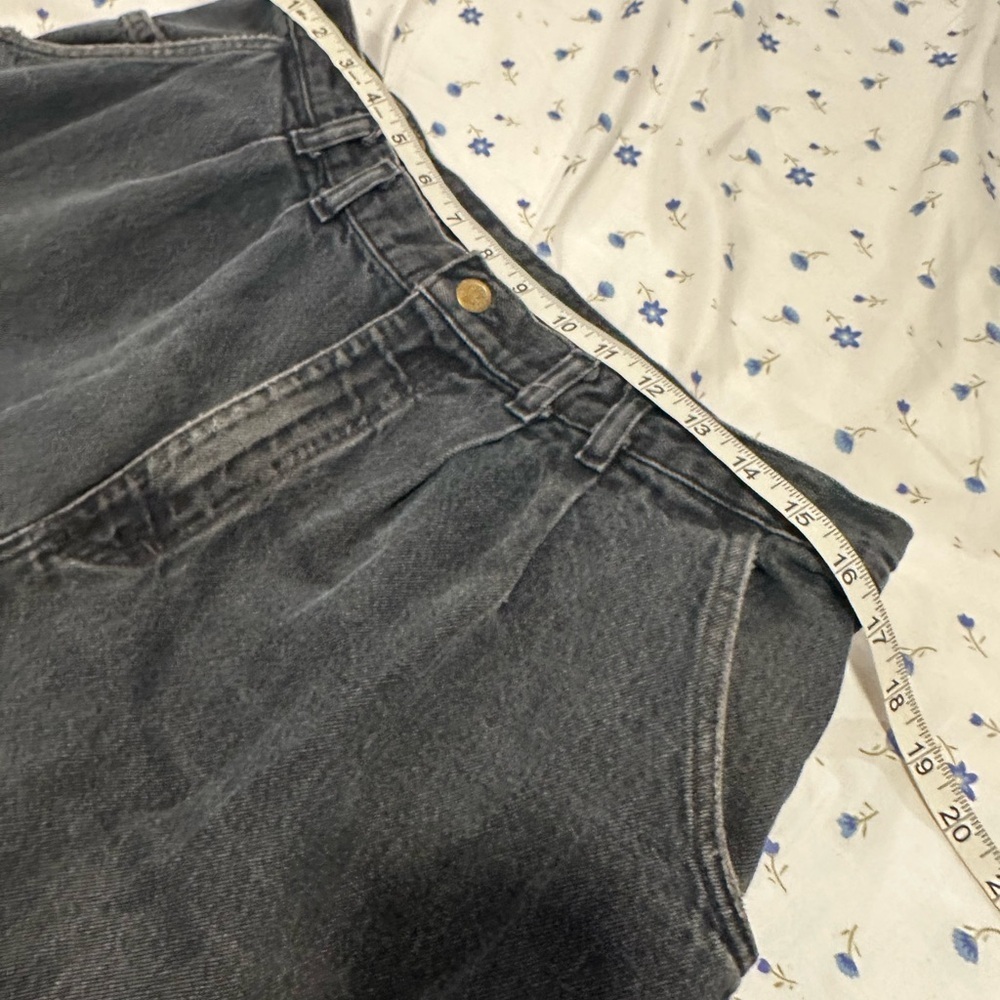 VTG Y2K 90s Lee Jeans Black Denim Baggy High Rise Faded Relaxed Mom Jeans. - Picture 3 of 13